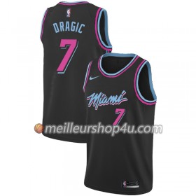 Maillot Basket Homme Miami Heat Goran Dragic 7 2018-19 Nike City Edition Noir Swingman